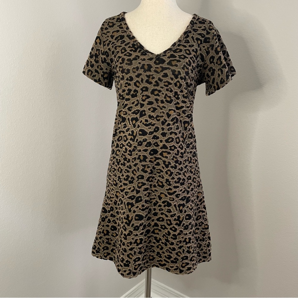 Z Supply Leopard Print Mini Dress Small